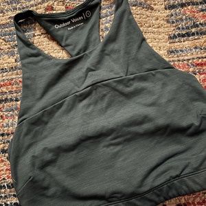 Outdoor Voices Green Cropped Racerback Tank